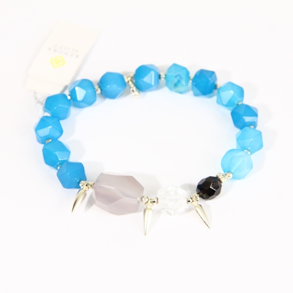 Kendra Scott Sadie Bracelet NEW Fashion Jewelry Beaded stretch blue - Picture 3 of 7